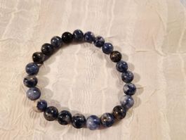 Sodalith Edelstein Armband Elastisch