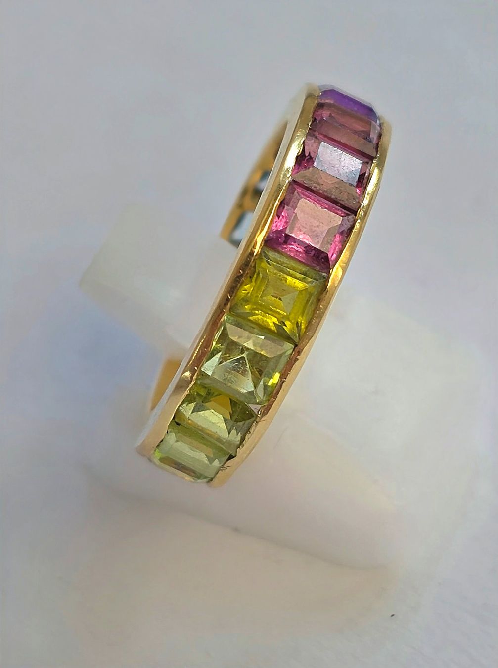 Anelli: Gold Fingerring Rainbow Safire – Nuovo (secondo la descrizione) da Zürich venduto da adriben 1
