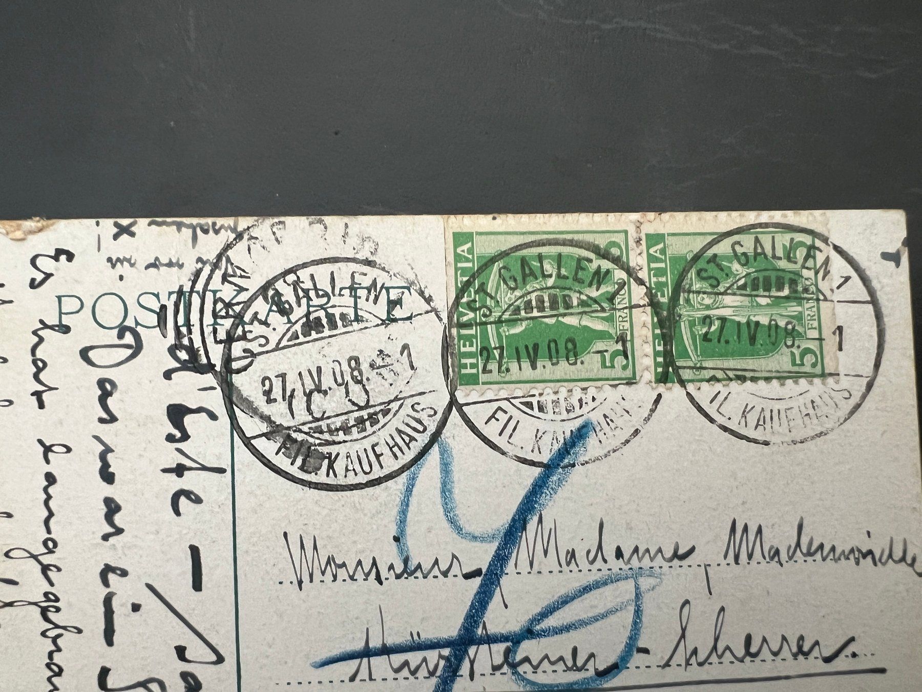 Ansichtskarten: AK  1908 Trogen Landsgemeinde  (G3214) – Gebraucht aus Hinwil von Sidi4 1