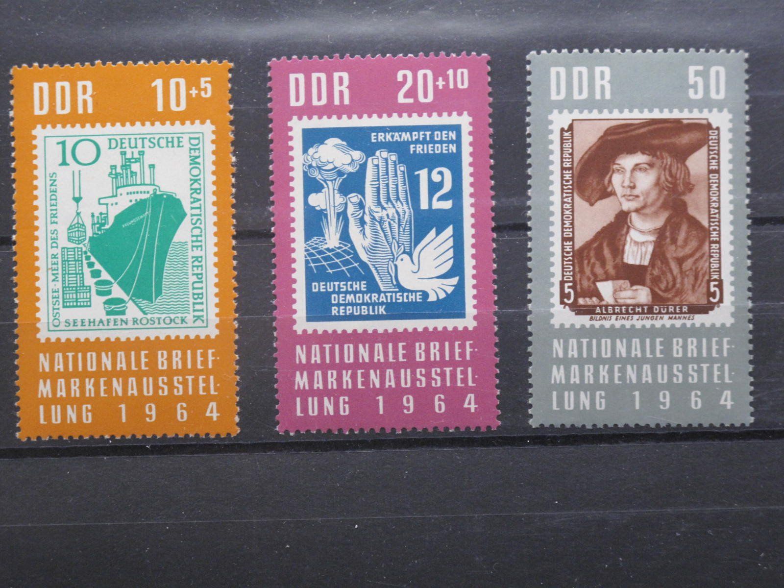 Tutti i francobolli: DDR 1964 Briefmarkenausstellung ** – Usato da Wil SG venduto da fva01