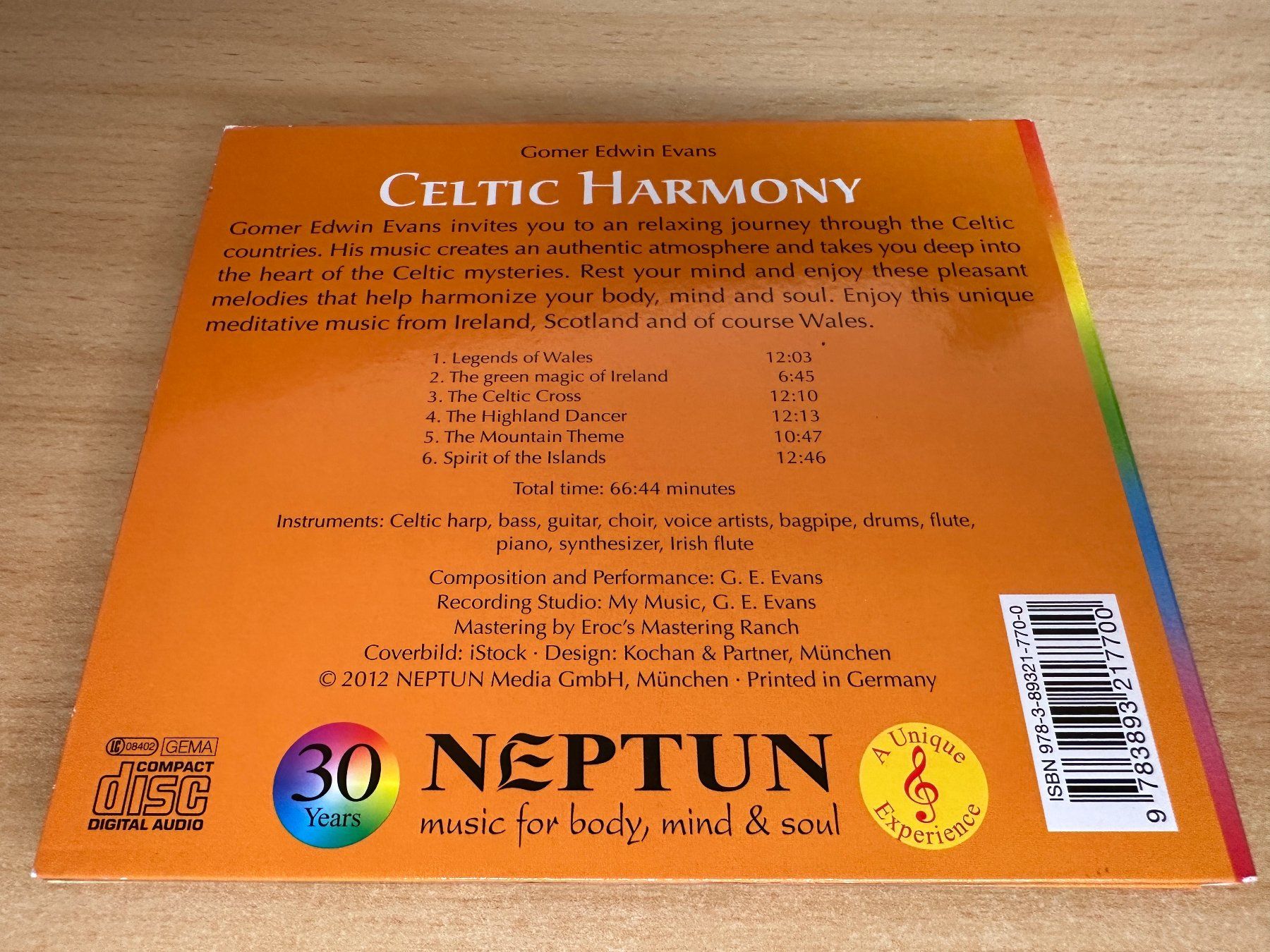 CD: Gomer Edwin Evans - Celtic Harmony – Usato da Rikon im Tösstal venduto da Alpenmutz 1