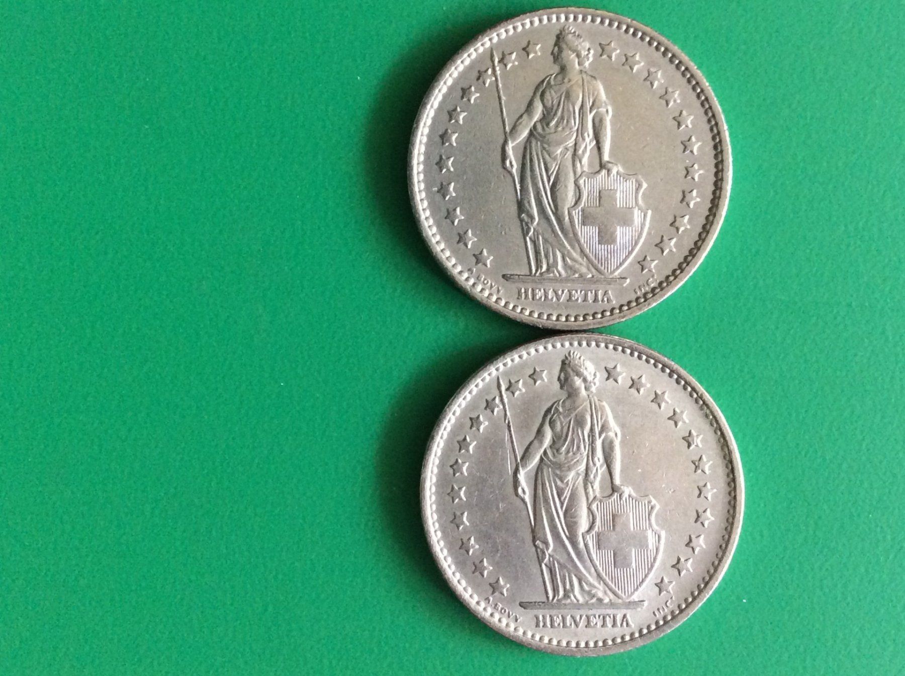 Tutti le monete: 2 francs  1968 - 1969  jolies – Usato da Genève venduto da pie_fh2d 1