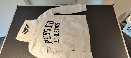 H&M Kinder Hoodie Pullover Phys Ed graumeliert 134/140