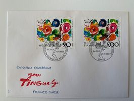1988 Gemeinschaftsausgabe Schweiz-Frankreich FDC SBK 60.00