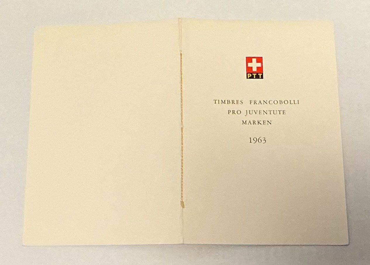 Tutti i francobolli: CH Pro Juventute  Briefmarkenheftchen Satz 1963 – Usato da Koblenz venduto da Markenhimmel 1