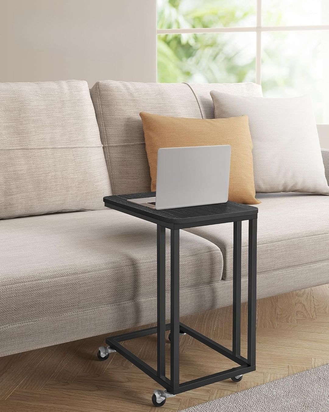 Tische: Beistelltisch C-Form mit Rollen Sofatisch Metall schwarz – Neu und originalverpackt aus Zürich von jasminleut 2