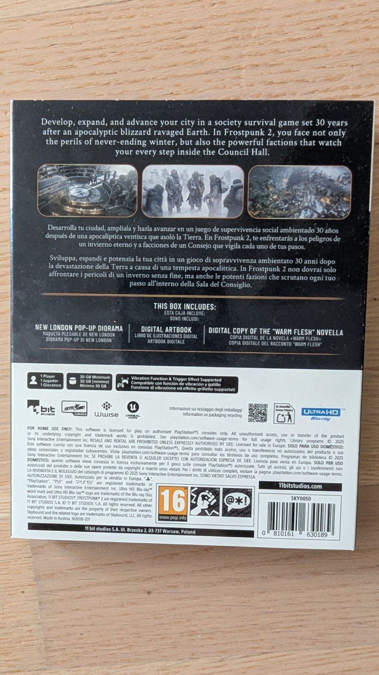 Giochi: Frostpunk 2 - Icebreaker Edition – Usato da Münchenbuchsee venduto da Ais 1