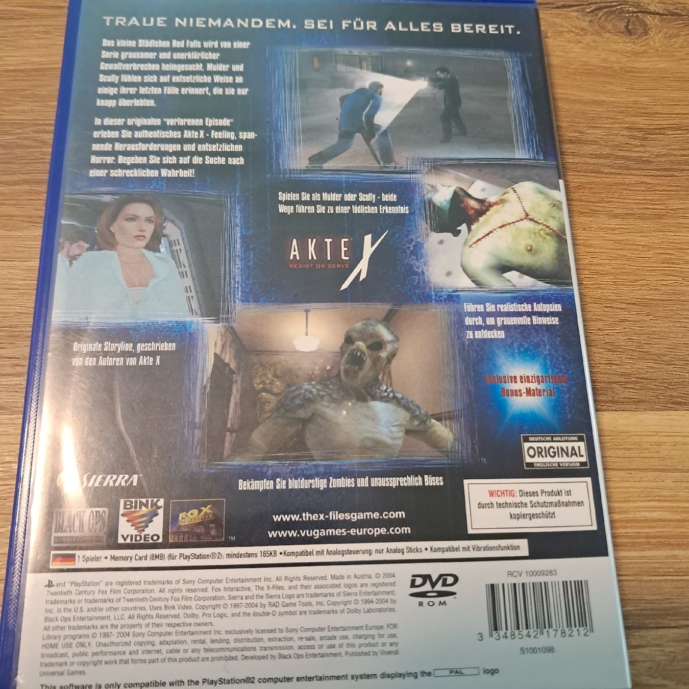 Jeux: ps2 Game Akte X Deutsch – D'occasion à Einsiedeln par Biberchrouser76 1