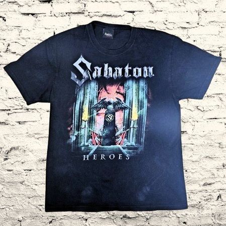 🦅 Sabaton T-Shirt „Heroes Tour Pratteln 2015“, Gr. M 🤘🔥