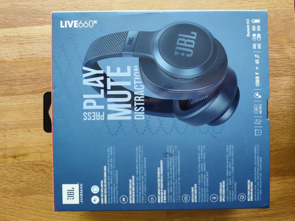 Kopfh Rer Jbl Live Nc Wireless Over Ear Headphones Neu Kaufen