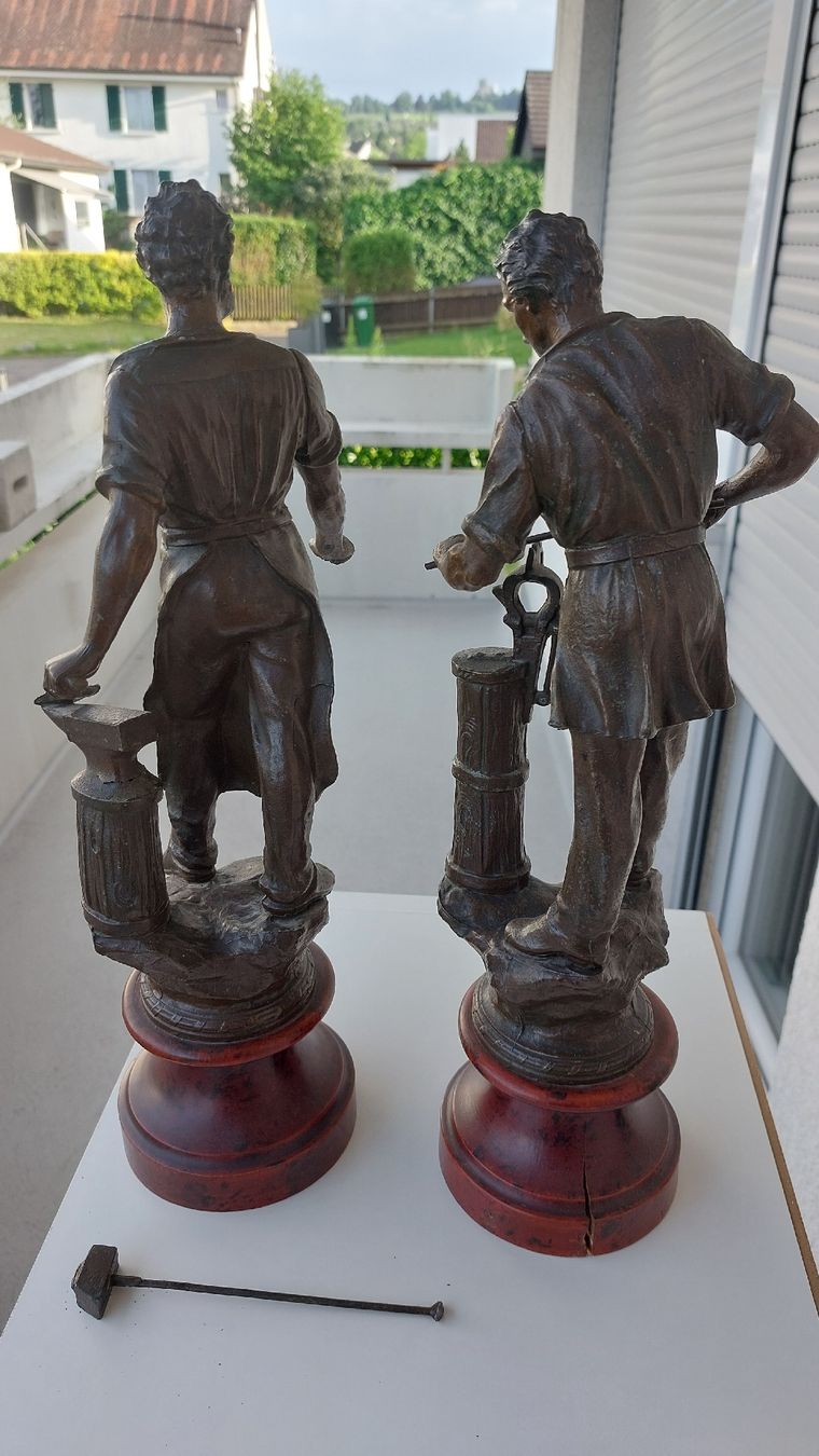 Statuette: Spelter Figuren Der Schmied le forgeron – Usato da Baar venduto da max_vj55 1