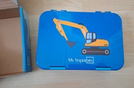 Znünibox Blau mit Bagger