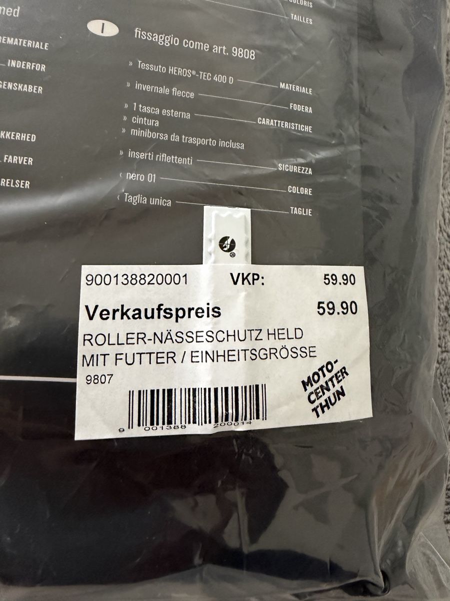 Giacche: Roller Nässeschutz Held, neu, Winter Fleece, Einheitsgrö**ss – Nuovo e nell'imballaggio originale da Gunten venduto da starfish3 5