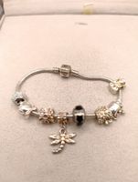 Vintage 925er Silber Pandora Armband mit Silber Elemente Top