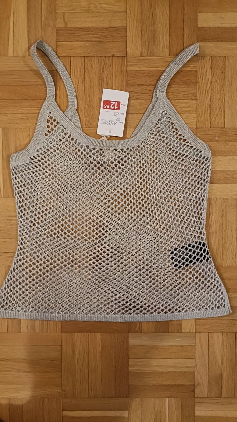 Tops: Top grau-glitzrig Gr. XS, – Neu und originalverpackt aus Dübendorf von Me_sa