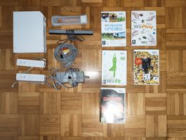 Nintendo Wii-Konsole + 5 Spiele