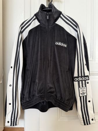 Adidas Adibreak Jacke Samt / Velours Gr. M - sehr selten!