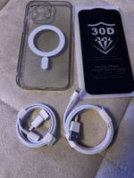 iPhone 14 Pro Max Set USB-C Lightning Kabel Hülle Panzerglas