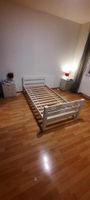 IKEA Einzelbett weiss 90 × 200 cm mit Lattenrost