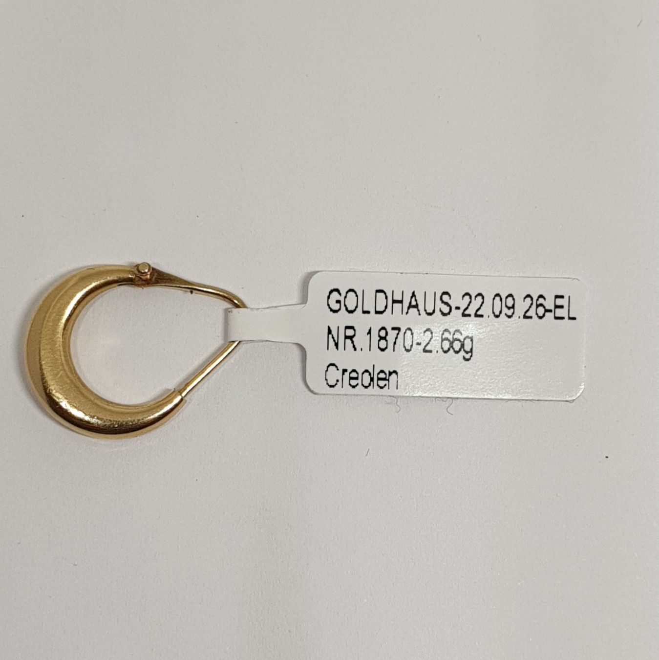 Orecchini pendenti & Orecchini a lobo: Echt 18K Gold Creolen – Usato da Luzern venduto da luzerngoldhaus 2