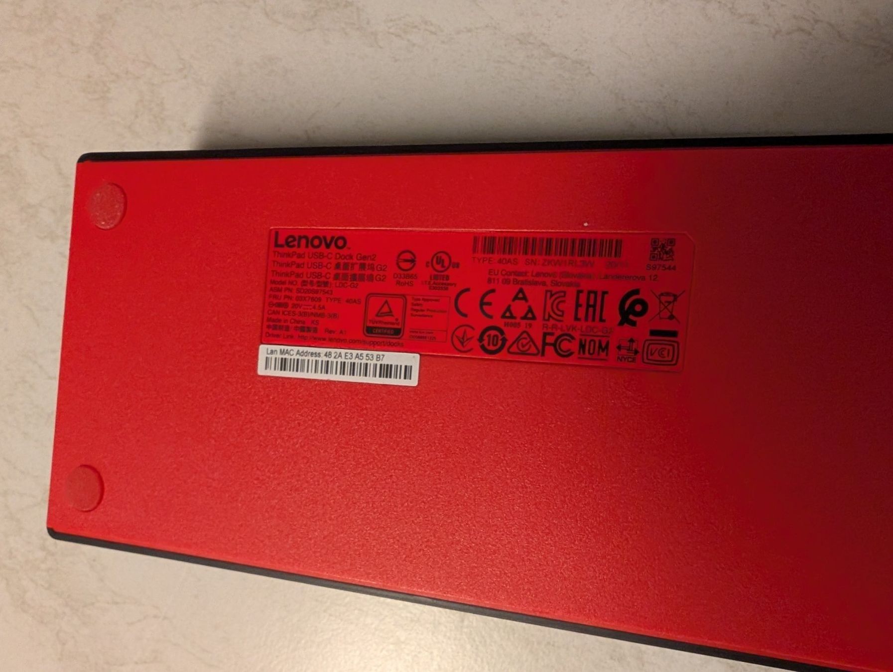 Lenovo Docking station: Lenovo ThinkPad USB-C Dock Gen2 – Usato da Galgenen venduto da SwissChocolate86 2
