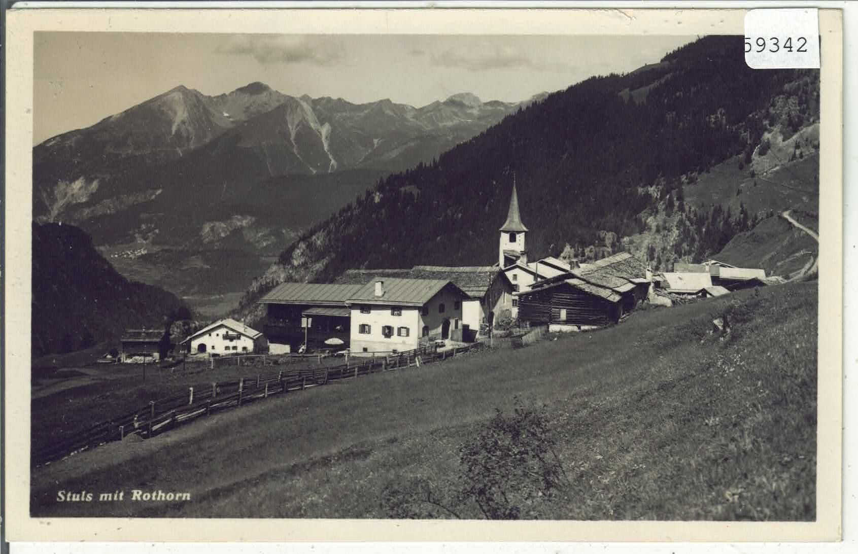 Cartes postales: Stuls mit Rothorn – D'occasion à Ettingen par Kartenplanet