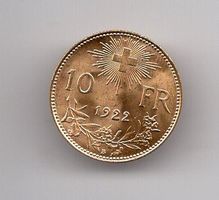 (892) 10 Franken 1922, Super, stgl