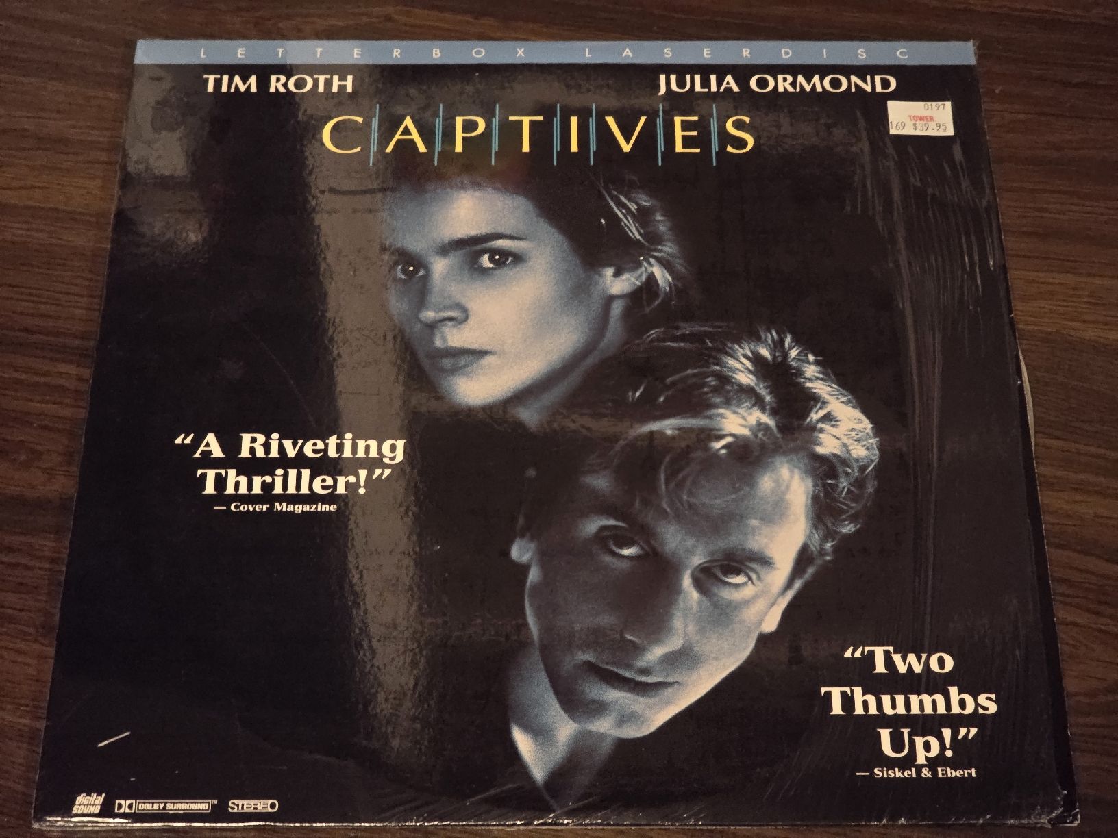 Tutti i DVDs: Captives Laserdisc Tim Roth Julia Ormond Selten – Usato da BADEN venduto da Sprinz