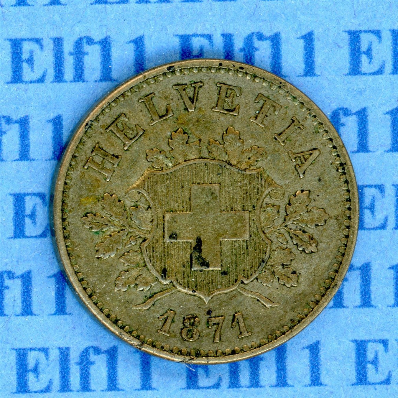 Tutti le monete: CHF___0.10 1871 vz 10 Rappen – Usato da Widnau venduto da Elf11