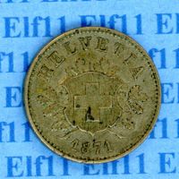 CHF___0.10 1871 vz 10 Rappen