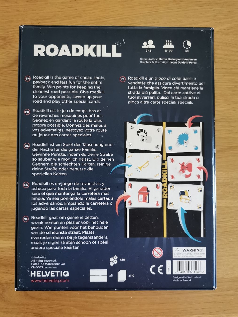 Spiele: Jeu de société Roadkill Helvetiq – Gebraucht aus Lutry von Brocantosaurus 1