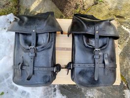 Schweizer Militär Kavallerie Satteltaschen