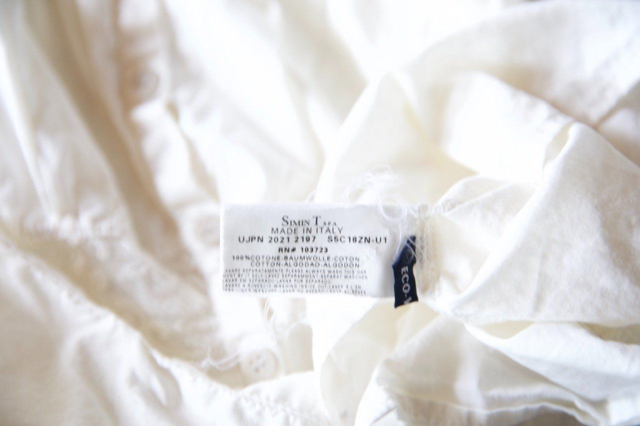 Armani Camicette: Armani Bluse mit Spitzeneinsatz, Gr. S, 100% Baumwolle – Usato da Titterten venduto da fra_v27g 4