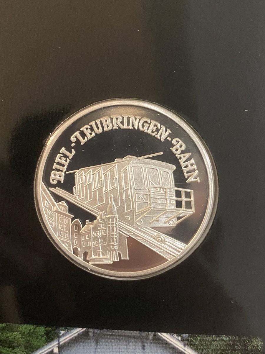 Medaglie: Silbermedaille Biel Leubringenbahn in Silber – Nuovo (secondo la descrizione) da Muralto venduto da Alex1912 1