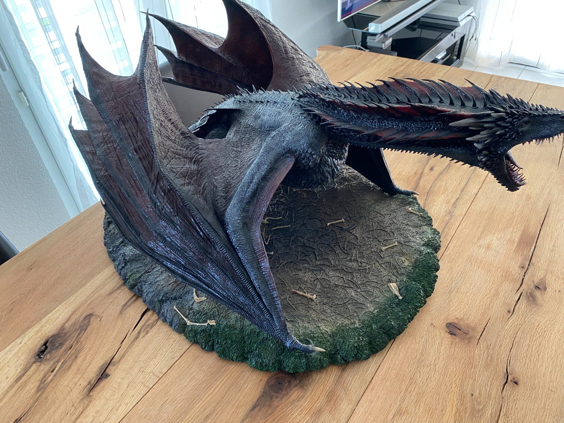 Sculture & Statue: Game of Thrones Drogon 1/6 Drachen Statue Got/HotD – Usato da Au SG venduto da Neltras 1