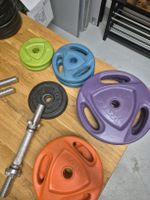 Langhantel Set mit Stange und Gewichten guter Zustand 42.5kg