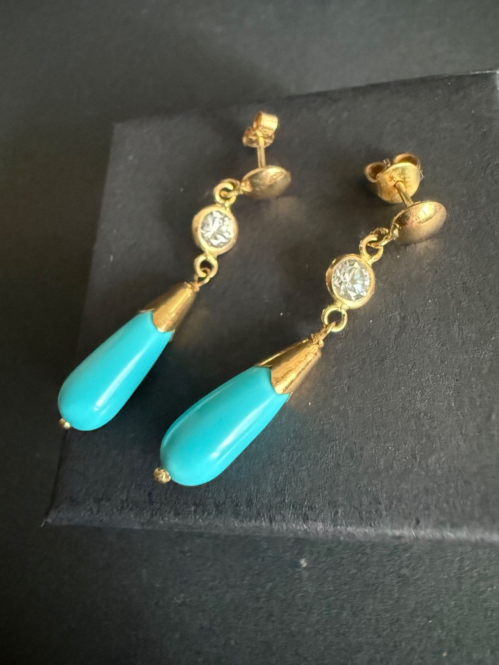 Orecchini pendenti & Orecchini a lobo: Gelbgold Ohrstecker 750, 18K – Usato da Spiegel b. Bern venduto da Rogger72 2