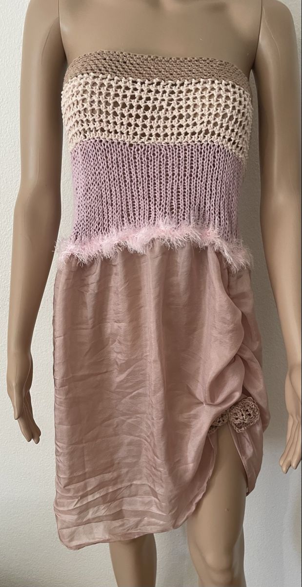 Vestiti: Kleid leicht,  Strick gerafft rosa Grösse  38 – Nuovo e nell'imballaggio originale da Au ZH venduto da Jaggy4 1