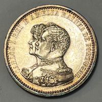 500 Réis - Charles I - Portugal - 1898  (Silber .917)