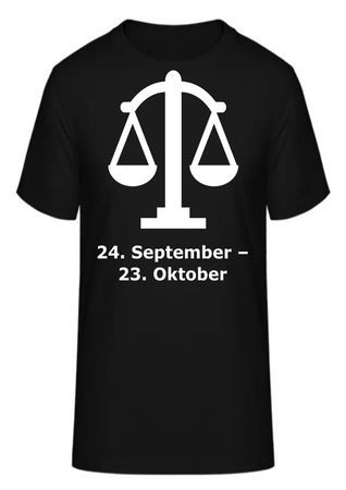 T-Shirt Sternzeichen Waage