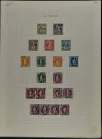 SCHWEIZ, ZOLLSTEMPEL, URALT-SAMMLUNG, 11 BLÄTTER 188  MARKEN