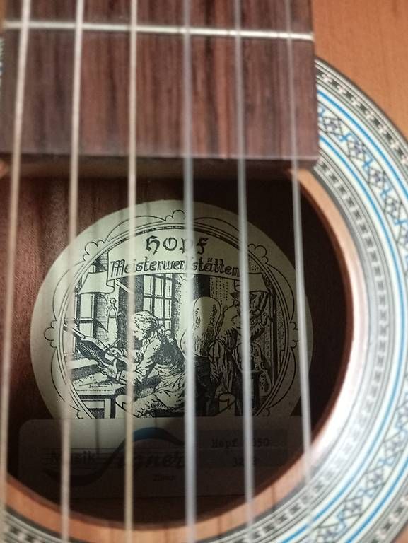 Musikinstrumente: Hopf Meistergitarre – Gebraucht aus Basel von Petergunn 4