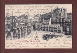 LAUSANNE - Grand Pont - Maison Mercier - 1906