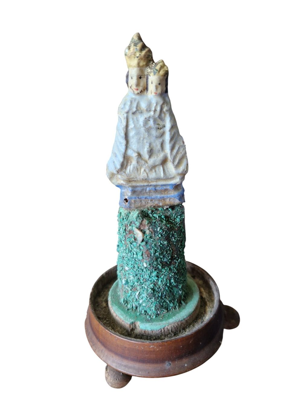 Statuette: Klosterarbeit Maria + Jesuskind – Usato da Mörschwil venduto da antiksalon21 2