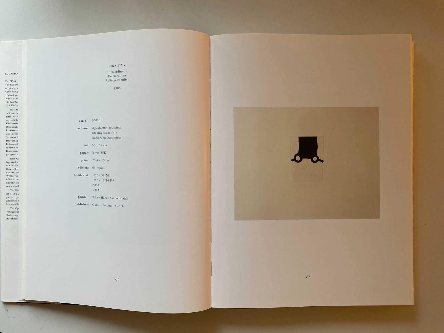 Bücher: Buch Eduardo Chillida, Opus P.III – Gebraucht aus Gümligen von Vicky2 3
