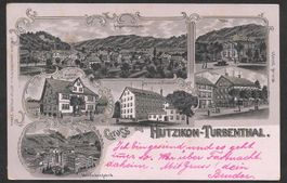Hutzikon - Turbenthal Nacht-Lithografie 6 Bilder