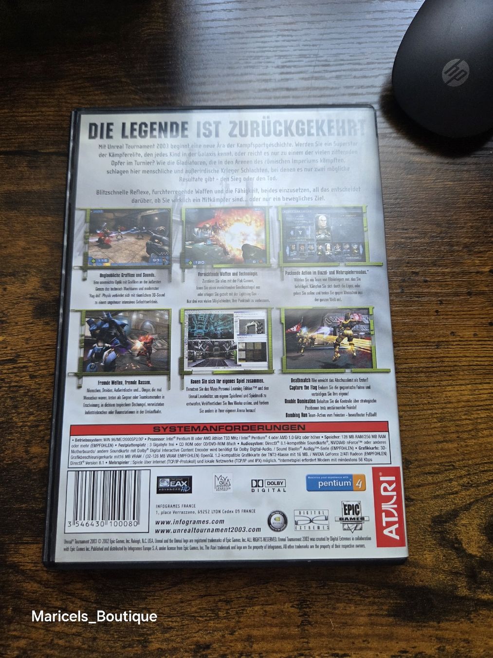 Spiele: Unreal Tournament 2003 PC CD-ROM complete with 3 discs – Gebraucht aus Winterthur von Maricels_Boutique 1