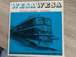 WESA Katalog Schweizer Modelleisenbahn 1967/68