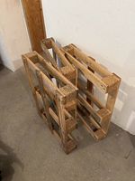 3 Holzpaletten 80 × 60 cm - Halbpaletten