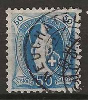 CH070c - Helvetia debout 70c  obl. Neuchatel 10.11.1892